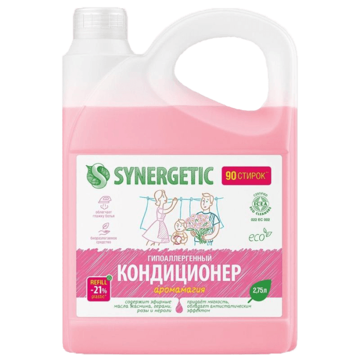 Кондиционер-ополаскиватель для белья 2,75 л SYNERGETIC Аромамагия
