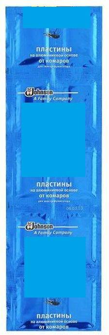 Пластины от комаров VENOS (10 шт.лист)