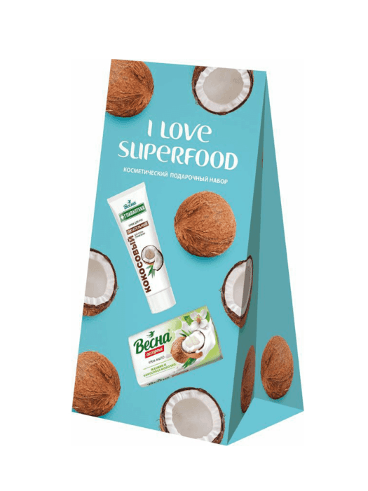 Поадрочный набор "Love Superfood" Весна/Гель для душа + скраб для тела 490 гр