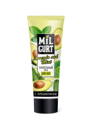 Крем для ног 75 мл "Milgurt" косметический питательный