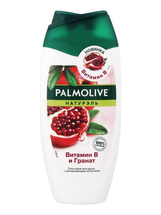 Гель-крем для душа 250 мл "Palmolive" ЖЕНСКИЙ, Витамин В и Гранат