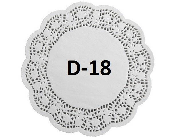 Ажурные салфетки D-18 см (250 шт.упак)