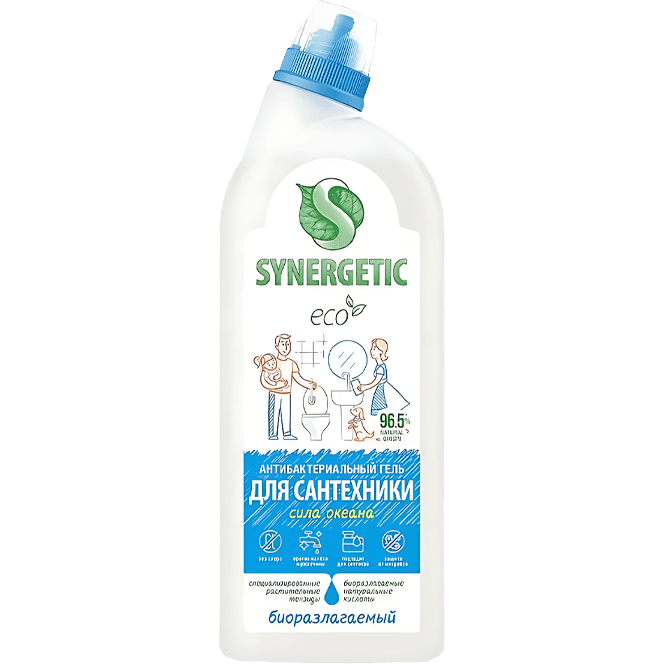 Средство для мытья сантехники 700 мл SYNERGETIC Сила океана