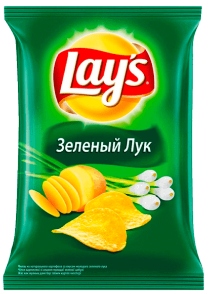 Чипсы "LAYS" 140 г ассортимент, Зеленый лук