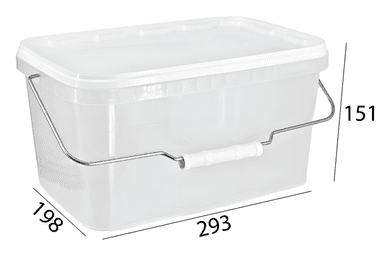 Контейнер 5,8 л прямоугольный прозрачный 293*198 мм с металл.ручкой + крышка КОМПЛЕКТ АЛЬЯНС