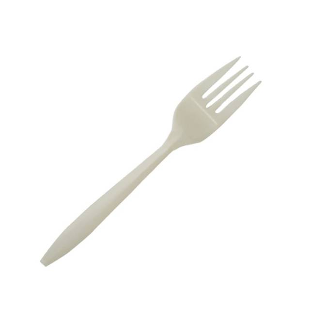 Вилка одноразовая столовая 150 мм БЕЛАЯ из кукуруз. крахмала ECO Fork