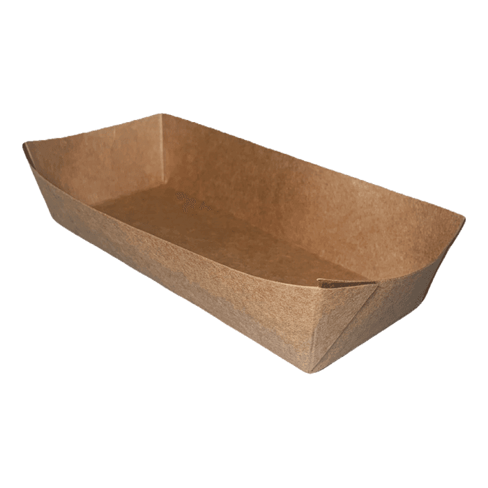 Упаковка/лоток бумажная для хот-догов, фри 165*70*40 мм ECO HD "Pure Kraft"