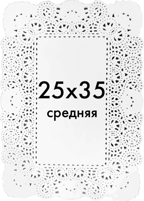 Ажурные салфетки прямоугольные 25*35 см (250 шт.упак) AVIORA
