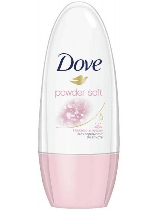 Дезодорант шариковый 50 мл "Dove" ЖЕНСКИЙ, Powder soft/Нежность пудры