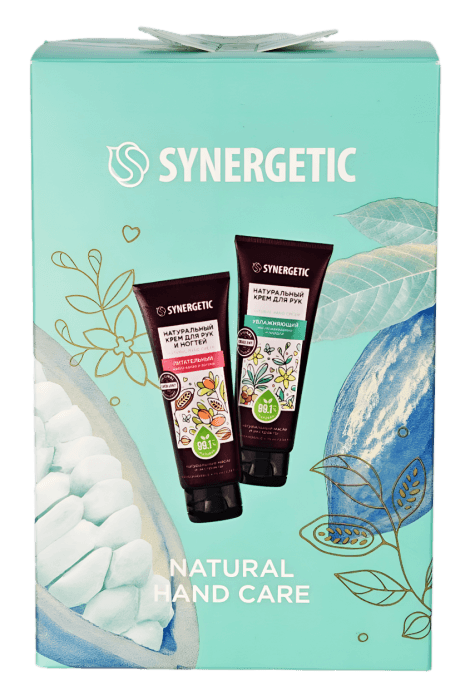 Подарочный набор Крем для рук 75 мл + крем для рук 75 мл SYNERGETIC natural hand care