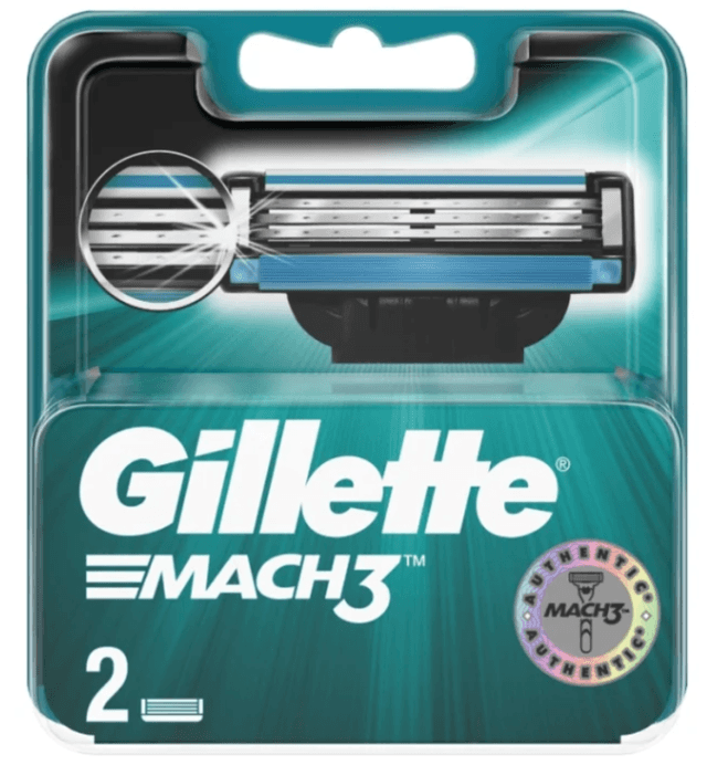 Сменные кассеты "Gillette" Mach3, 2 шт.