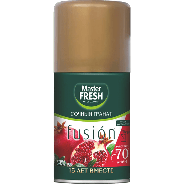 Освежитель воздуха 250 мл "Master FRESH GOLD" сменный баллон, Сочный гранат