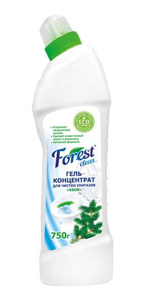 Гель для чистки унитаза 750 мл "FOREST Clean", Хвоя