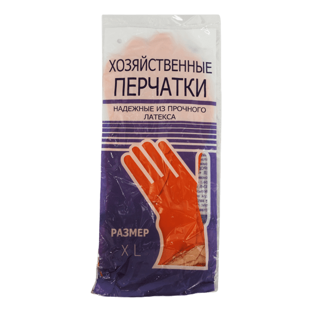 Перчатки латексные ПАРА в инд.уп 30г ОРАНЖЕВЫЕ, XL 