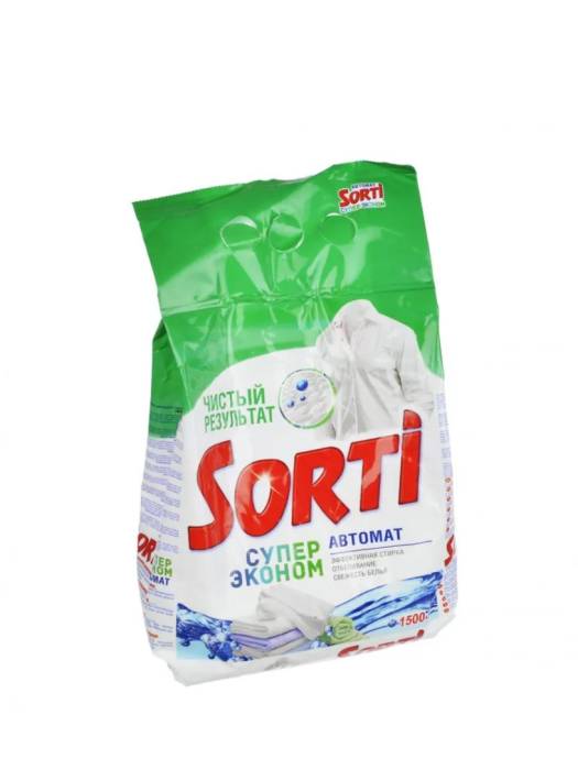 Стиральный порошок 1,5 кг "Sorti" автомат, Супер Эконом