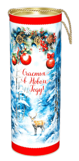Туба картонная НГ 1,5 кг Мечта, для конфет, H345