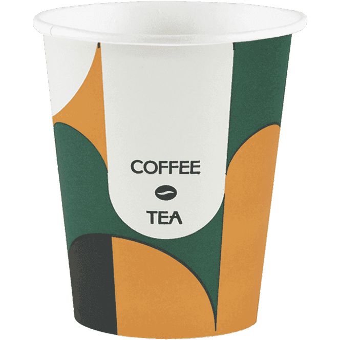 Стакан бумажный 250 мл КОФЕ И ЧАЙ D-80 мм БЛ