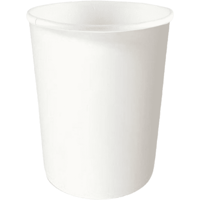 Стакан бумажный 100 мл БЕЗ РИС. БЕЛЫЙ D-62 мм Ф