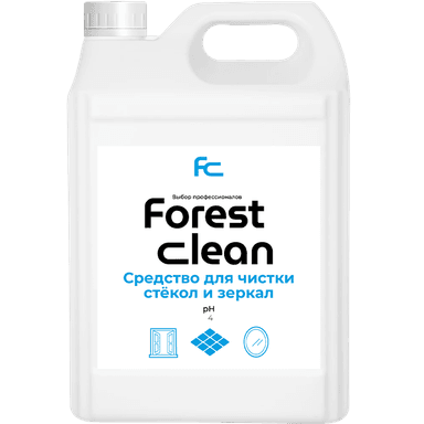 Средство для стекол и зеркал 5 л "FOREST Clean" канистра ЕВРО