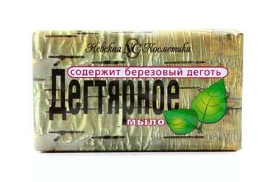 Мыло кусковое 140 г туалетное "Дегтярное" НК