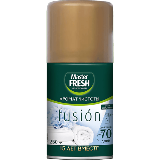 Освежитель воздуха 250 мл "Master FRESH GOLD" сменный баллон, Аромат чистоты