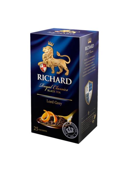 Чай 25 пакетиков, "RICHARD" черный, Лорд Грей