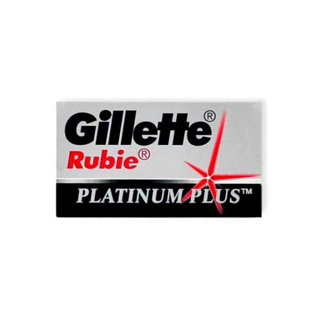 Лезвия сменные Gillette Rubie Platinum Plus/ 5 лезв.уп, 20 на карте