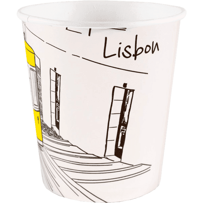 Стакан бумажный 250 мл "Города" цветной D-80 мм В.