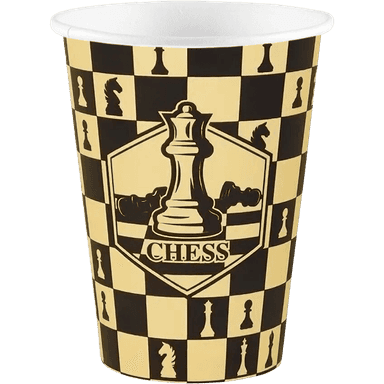 Стакан бумажный 400 мл "Шах и мат" D-90 мм В.