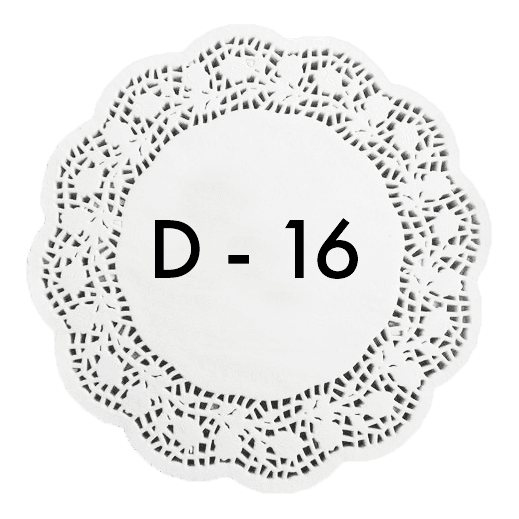 Ажурные салфетки D-16 см (250 шт.упак)