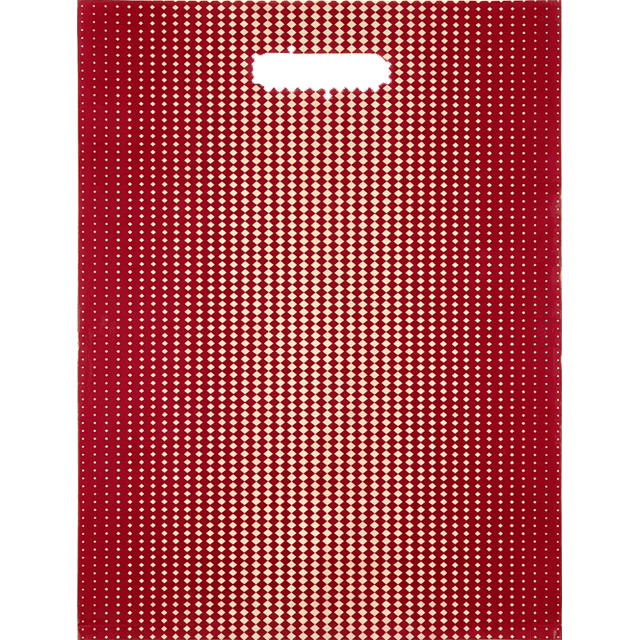 Пакет 30*40 см Ромбы бордо 40 мкм прорезь ВД