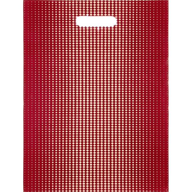 Пакет 30*40 см Ромбы бордо 40 мкм прорезь ВД