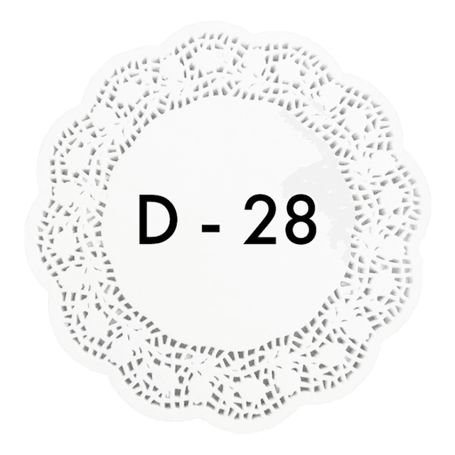 Ажурные салфетки D-28 см (250 шт.упак)