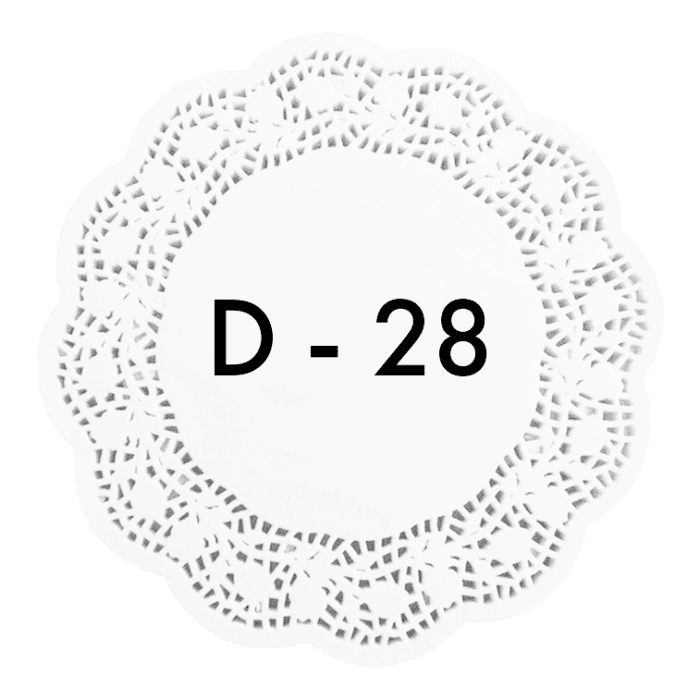 Ажурные салфетки D-28 см (250 шт.упак)