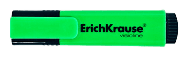 Маркер текстовыделитель ErichKrause V-12, 0.6-5.2 мм, флуоресцентные чернила на водной основе, зелёный