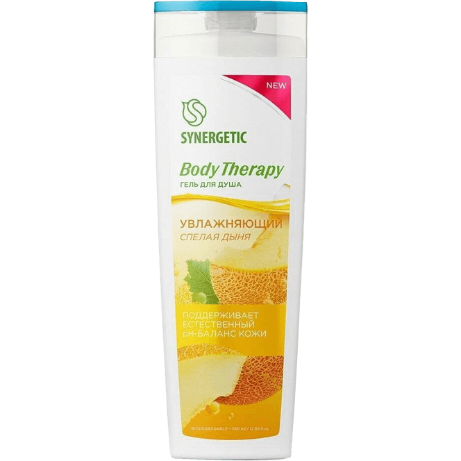 Гель для душа 380 мл SYNERGETIC Body Therapy, Спелая дыня