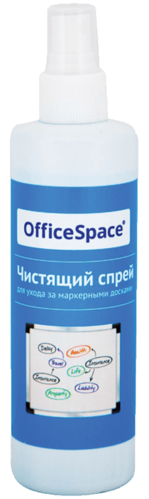 Спрей чистящий для магнитно-маркерных досок 250 мл, OfficeSpace