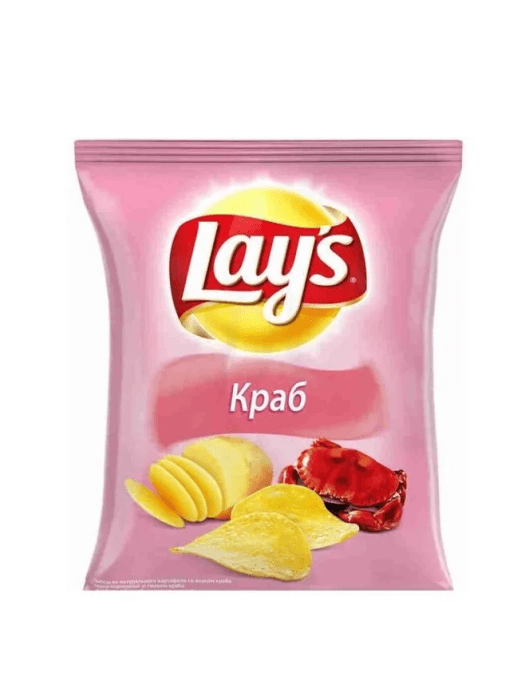 Чипсы "LAYS" 81г ассортимент, Краб