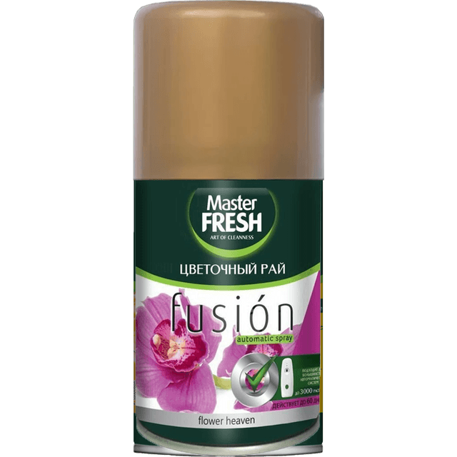 Освежитель воздуха 250 мл "Master FRESH GOLD" сменный баллон, Цветочный рай