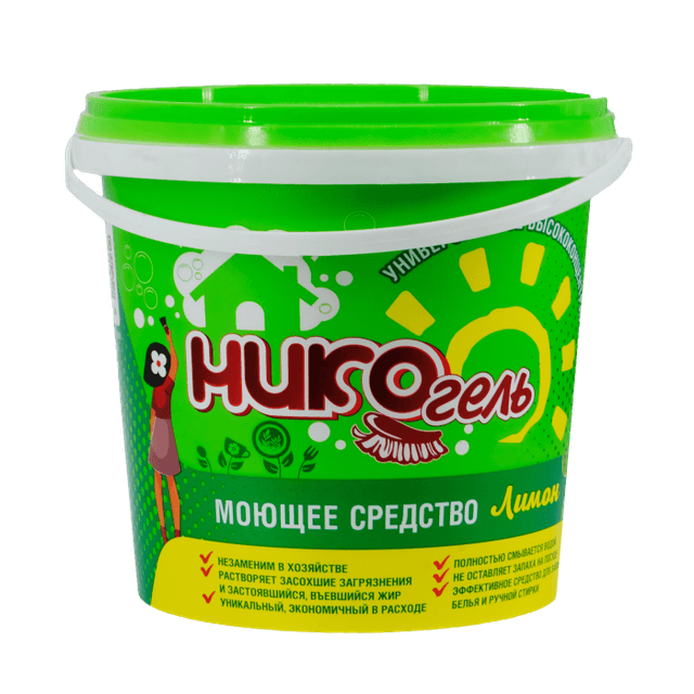 Моющее средство гель 1000 г "Нико" АССОРТИ, Лимон