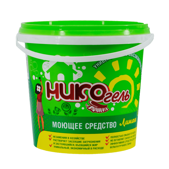 Моющее средство гель 1000 г "Нико" АССОРТИ, Лимон