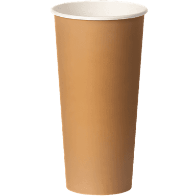 Стакан бумажный 500 мл БЕЗ РИС. Тотал Крафт D-90 мм В