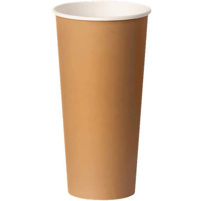 Стакан бумажный 500 мл БЕЗ РИС. Тотал Крафт D-90 мм В
