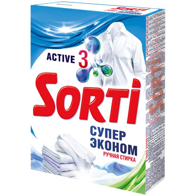 Стиральный порошок 350 г "Sorti" ручная стирка, Супер Эконом