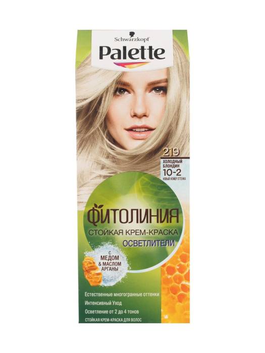 Крем-краска для волос "Palette" ФИТОЛИНИЯ, 219 (10-2) Холодный блондин