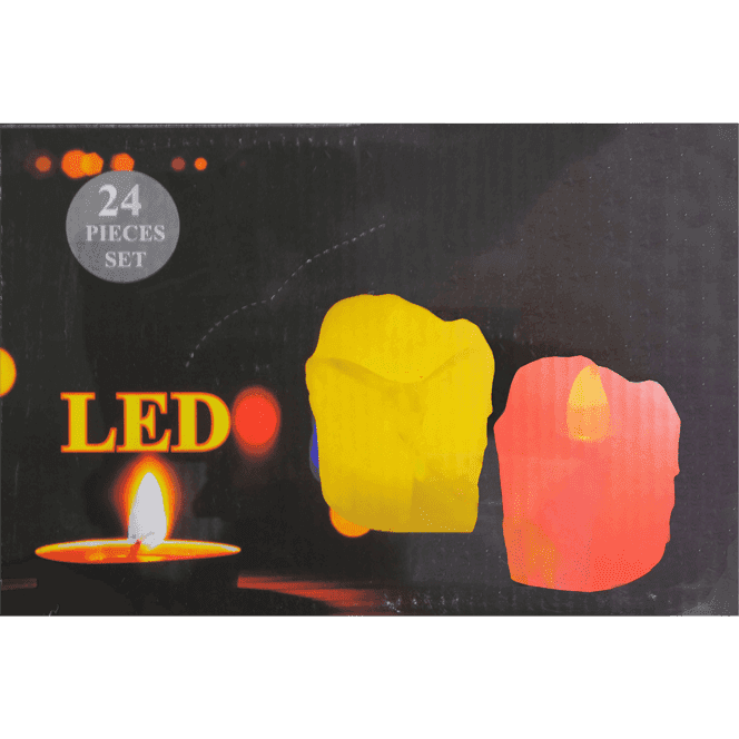 Свеча пластиковая H-4 см на батарейках