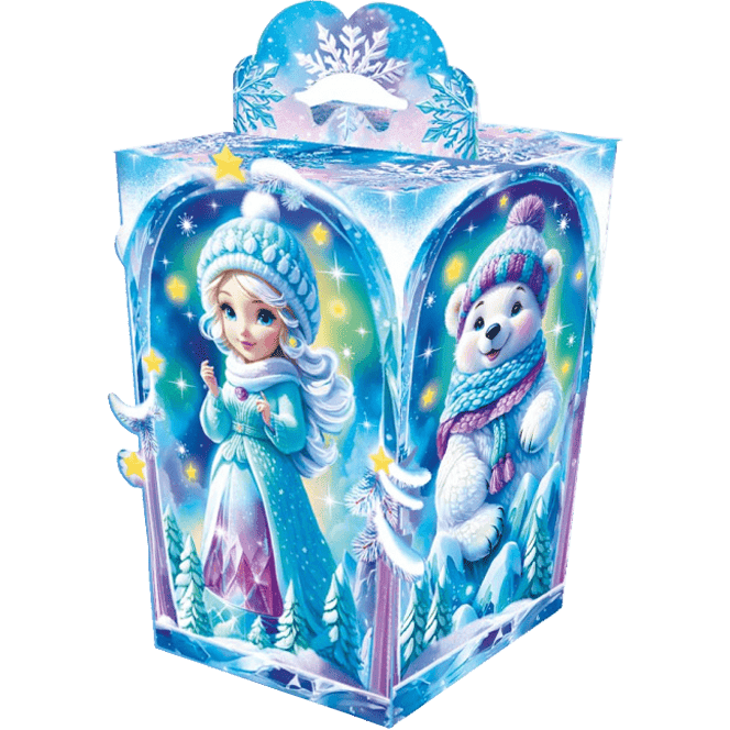 Коробка бумажная для конфет 700 гр ЛЬДИНКА