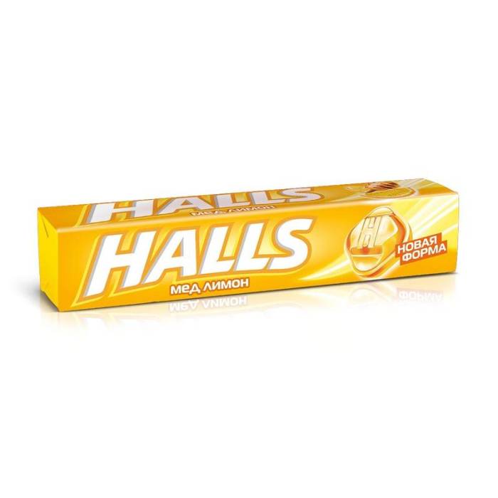 Лененцы "Halls" Мед/Лимон по 1 шт.