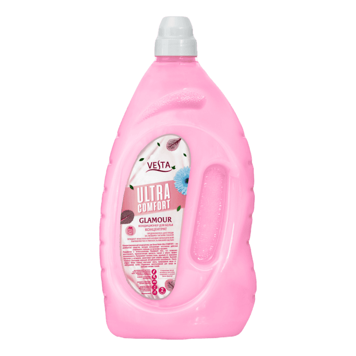Кондиционер для белья 2 л "Vesta" Ultra comfort, Glamour/Розовый