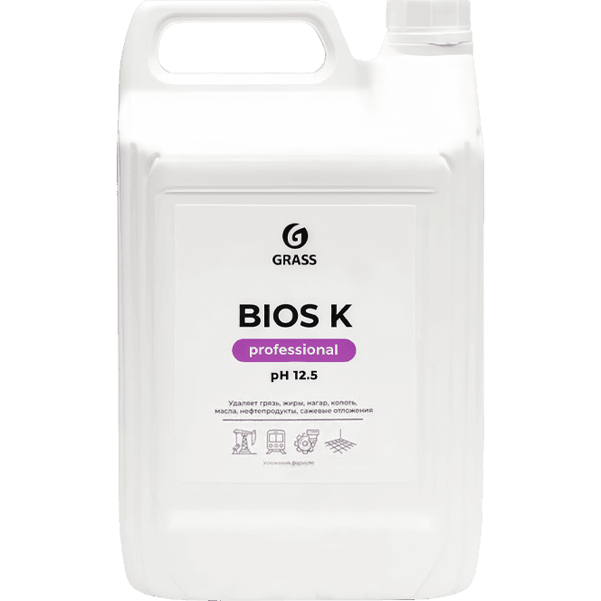 Щелочное средство 5л Grass Bios K высококонцентрированное